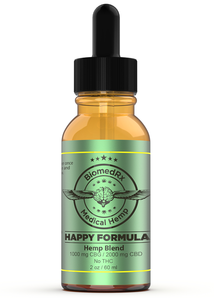 Happy Formula CBG/CBD Blend 1000mg CBG ยท 2000mg CBD