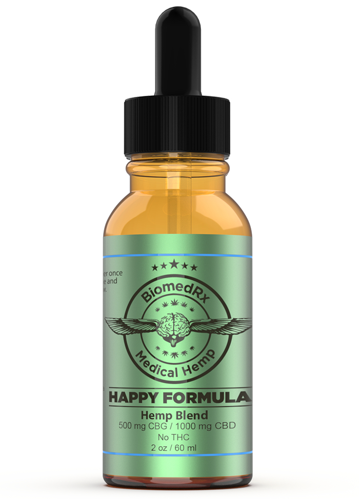 Happy Formula CBG/CBD Blend 500mg CBG ยท 1000mg CBD