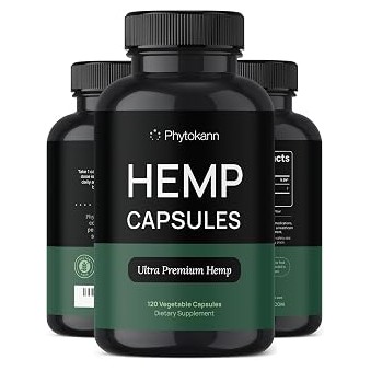 Hemp Oil Capsules Supplement โ 120 Servings, Calm & Discomfort