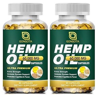 Hemp Oil Capsules โ 100% Organic, Max Strength